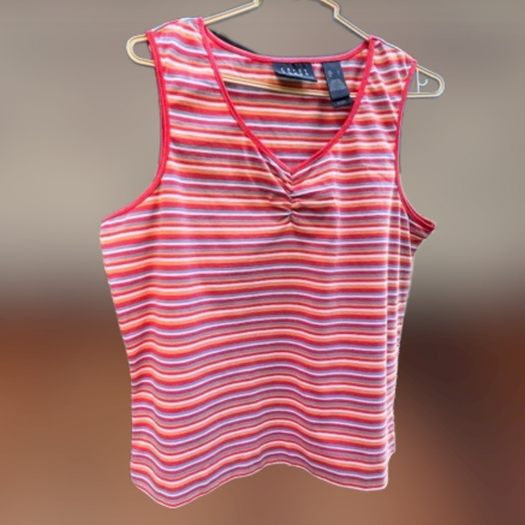 ❣️NWT Crazy Horse Striped Tank Top - Picture 3 of 9